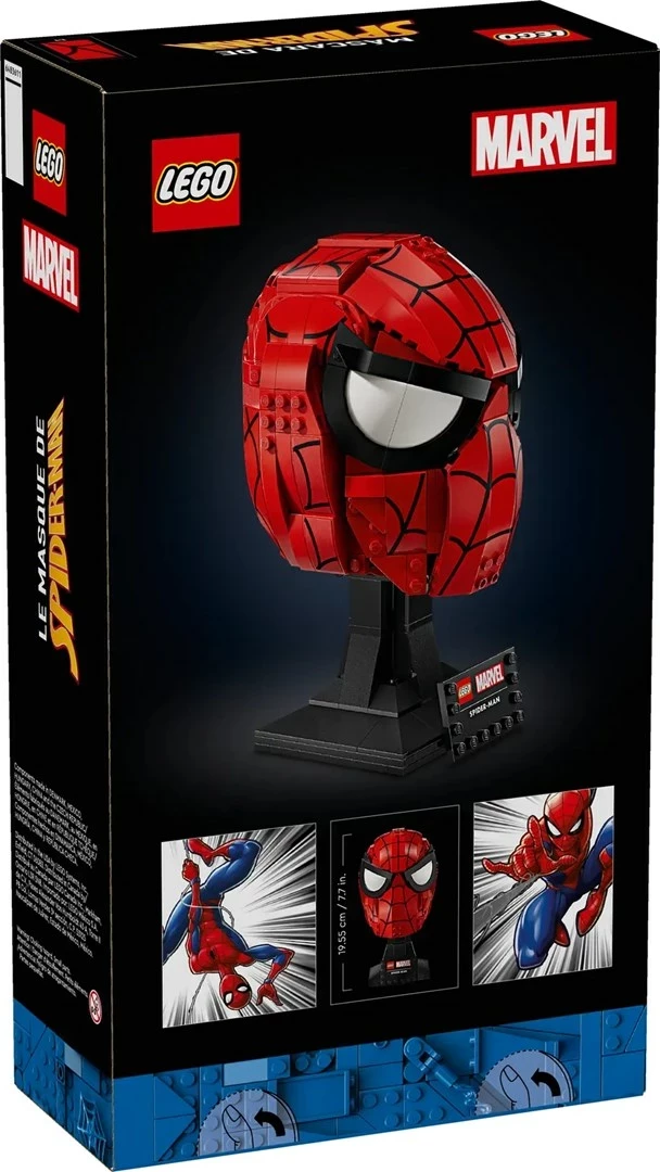 Set LEGO Marvel 76285 maska Spider-Man, 487 pjesë, për të rritur, e kuqe