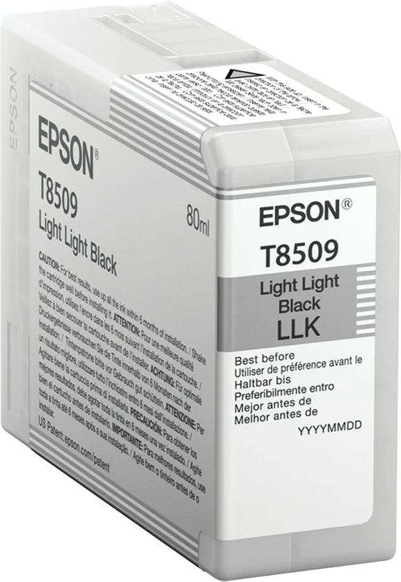 Toner Epson Singlepack Light Light Black T850900, 80 ml, ngjyrë e zezë e lehtë e lehtë