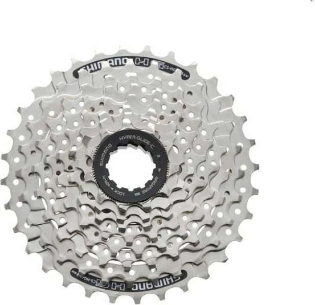 Kasetë biçiklete Shimano, argjend