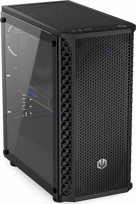 Kasë Endorfy Signum 300 Air EY2A005 Midi Tower ATX/mATX/Mini-ITX, panel anësor xham i kalitur, 4x Stratus 120 PWM fanë, e zezë