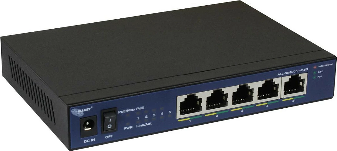 Switch ALLNET ALL-SG8005P, 5 porte, PoE