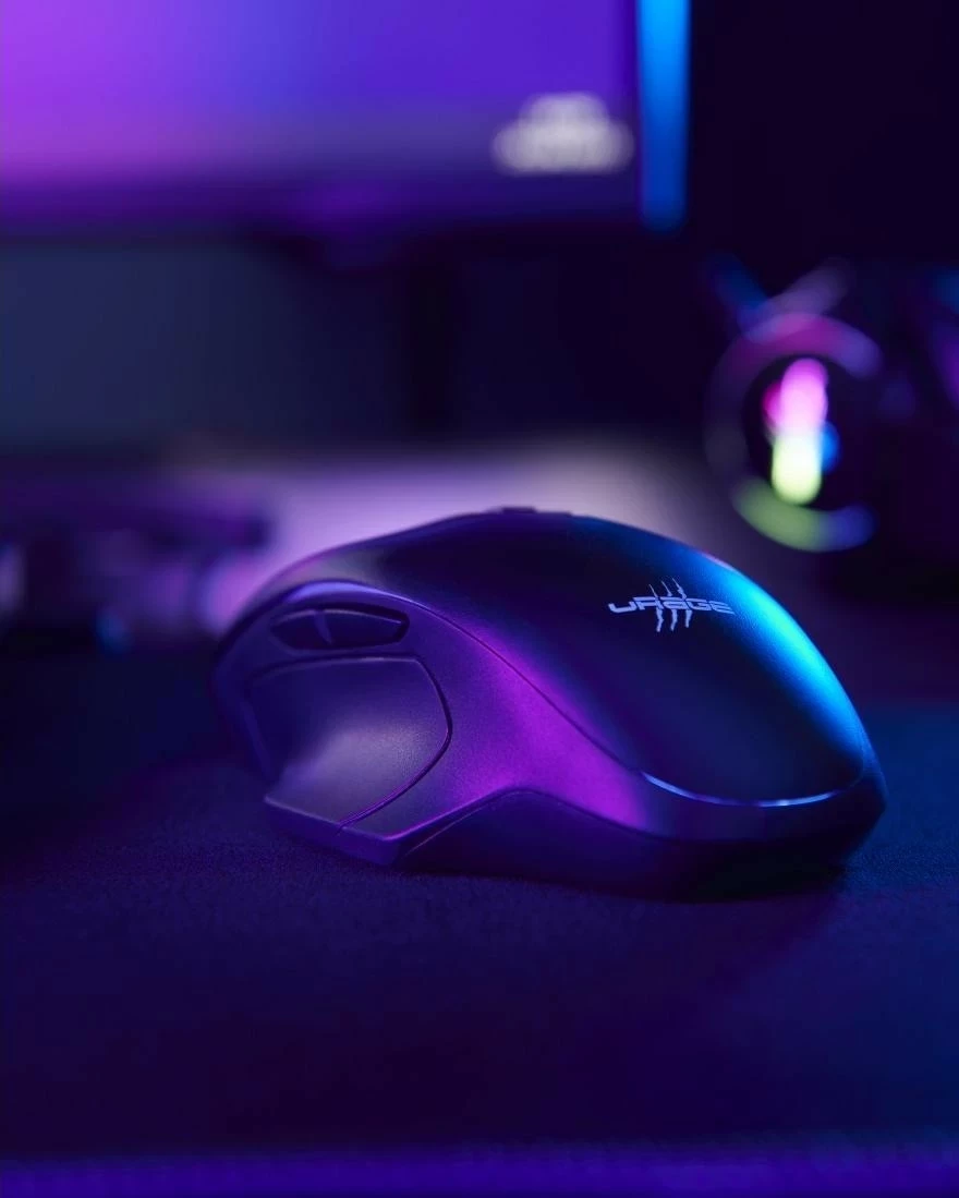 Maus gaming uRage Reaper 410, me kabllo, 12000 DPI, RGB, i zi