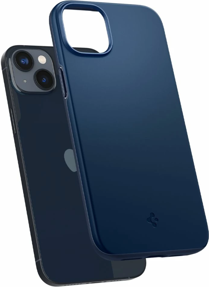 Mbështjellës, Spigen, Thin Fit për iPhone 14 Plus, ultra i hollë 1.55 mm, TPU+PC, blu 8
