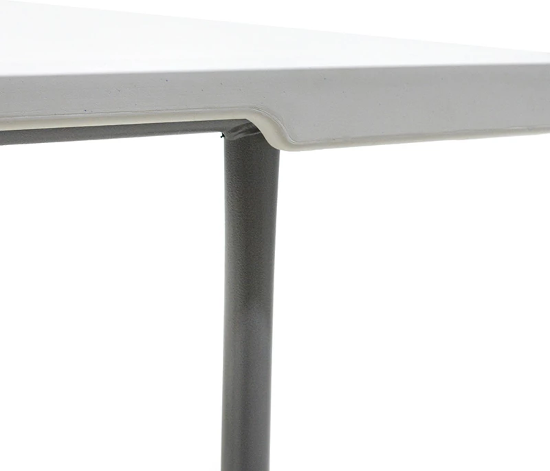 Tavolinë palosëse Rodeo, valixhe, e bardhë, 240x76x74cm