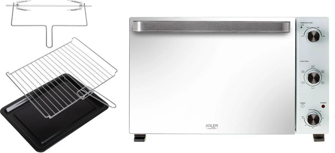Furrë elektrike Adler AD 6027, 48 litra, e bardhë