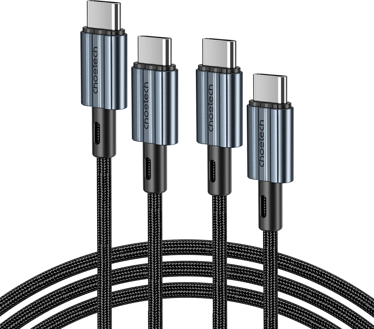 Kabllo USB-C në USB-C Choetech XCC-1014, 1.2m, 60W, Gri