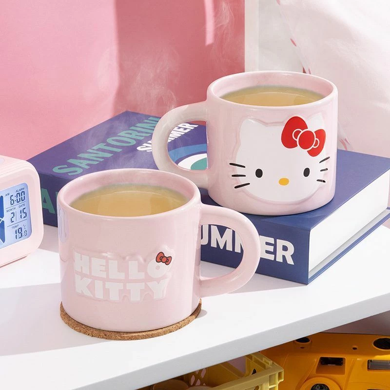 Kupa qeramike Paladone Hello Kitty 400 ml, rozë pastel