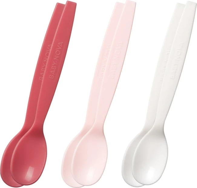 Lugë të vogla për bebe Babynova, 6 copë