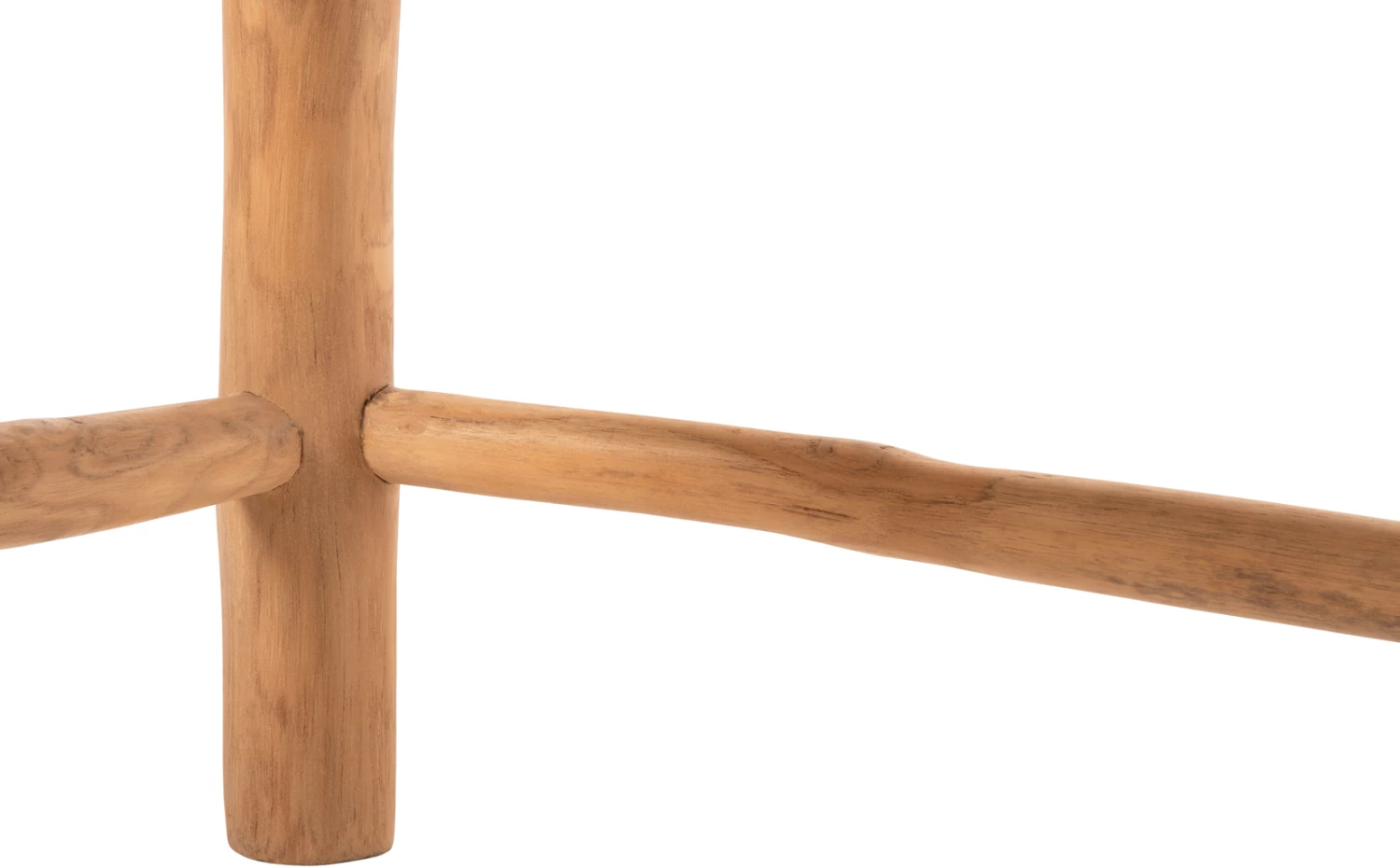 Tavolinë kafeje LONDER, dru teak-sintetik ratan, natyral, 119x79.5x41 cm