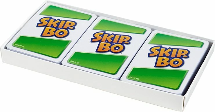 Lojë me letra Mattel Skip-Bo 165 letra, 2-6 lojtarë, 7+ vjeç