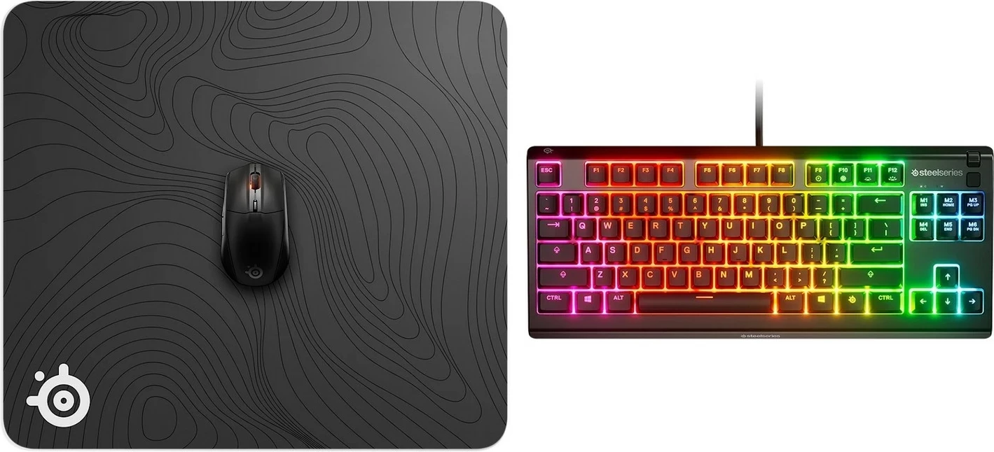 Mauspad SteelSeries QcK L Topographic, 45x40 cm, 2 mm, gri