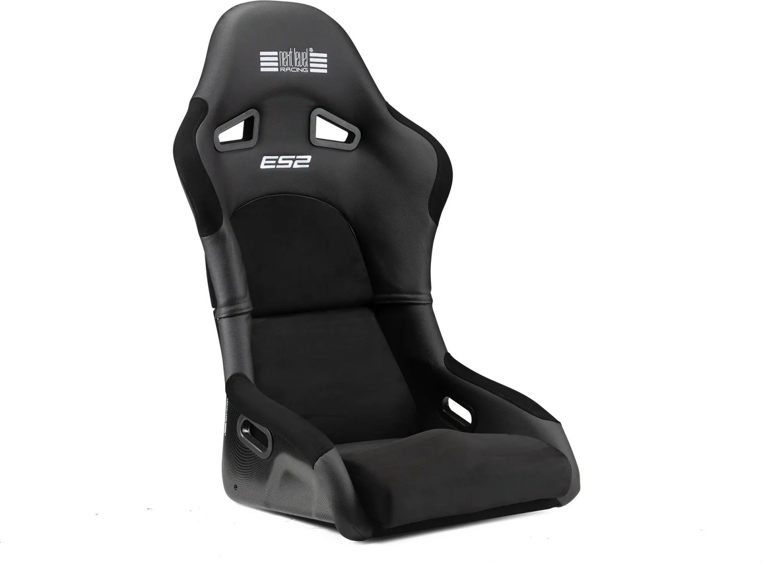 fotelë sim racing Next Level Racing ES2 (NLR-E060), FIA licensed, carbon-style finish, e zezë