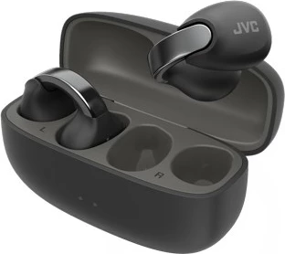 Kufje TWS JVC HA-NP1TBU, earcuff, open-back, të zeza