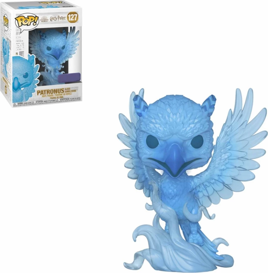 Figurinë koleksionuese Funko POP! Harry Potter Patronus Dumbledore, vinil, blu