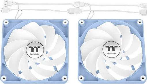 Ventilator ftohës për kasë Thermaltake CT120 Reverse ARGB Sync, 120mm, 2 copë, Hydrangea Blue