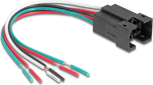 Soket DeLOCK për Taster/Switch 25 mm, 6-pin, IP65, 230 V, i zi