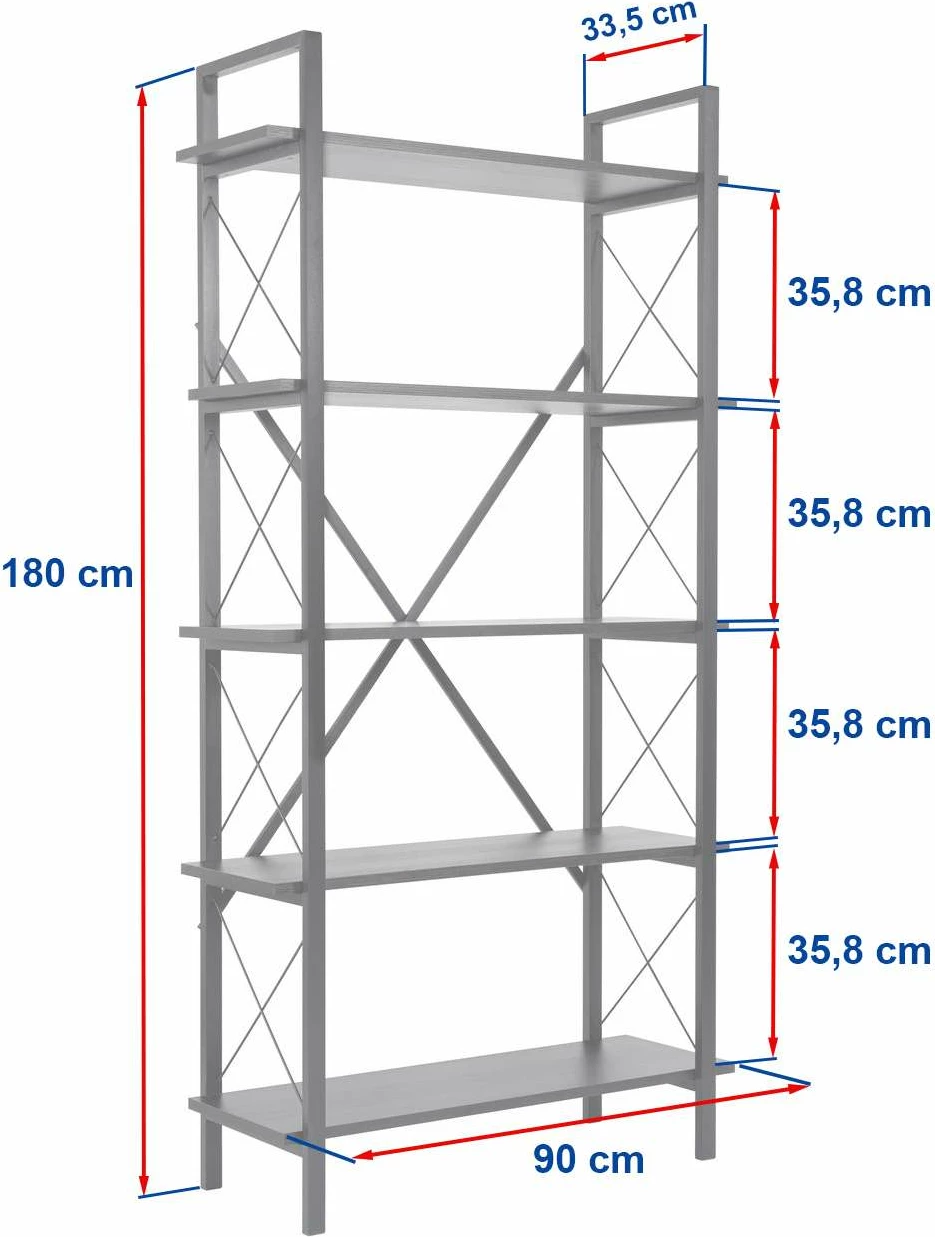 Raft librash Nordure, Elysian, bardhë e zi