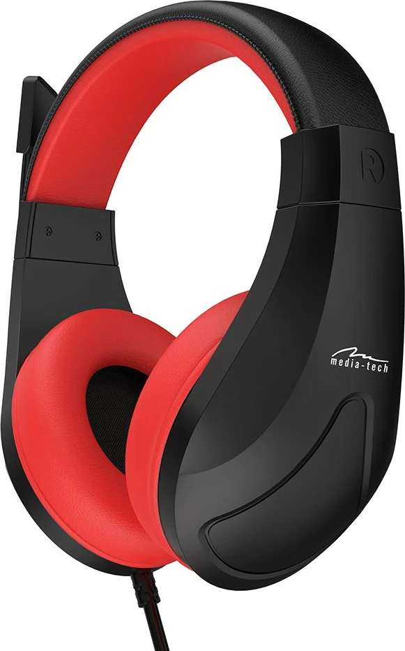 Kufje gaming Media-Tech NEMESIS MT3574 me mikrofon, USB, Zezë/Kuqe