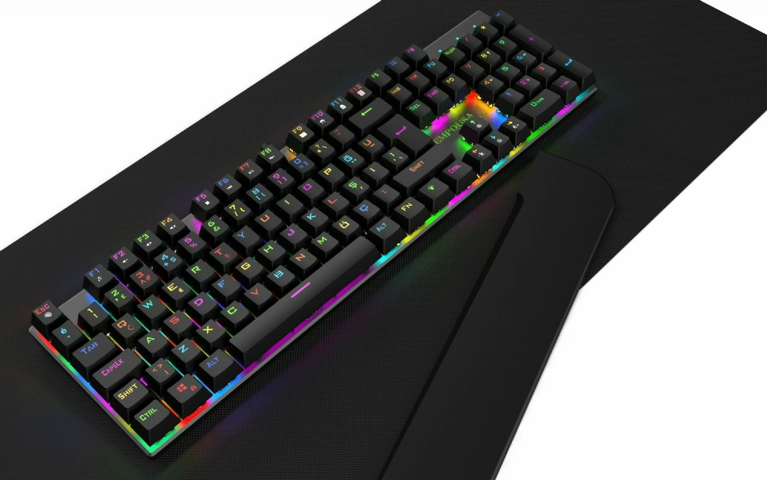 Tastierë gaming Incase IKG-443 mekanike, RGB, full-size, e zezë
