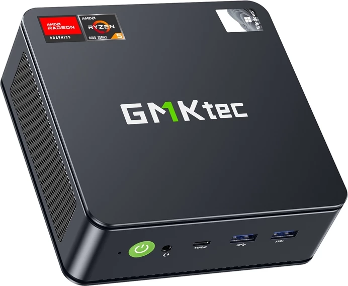 Kasë mini GMKtec M6, Ryzen 5 6600H, 32GB RAM, 1TB SSD, Gri