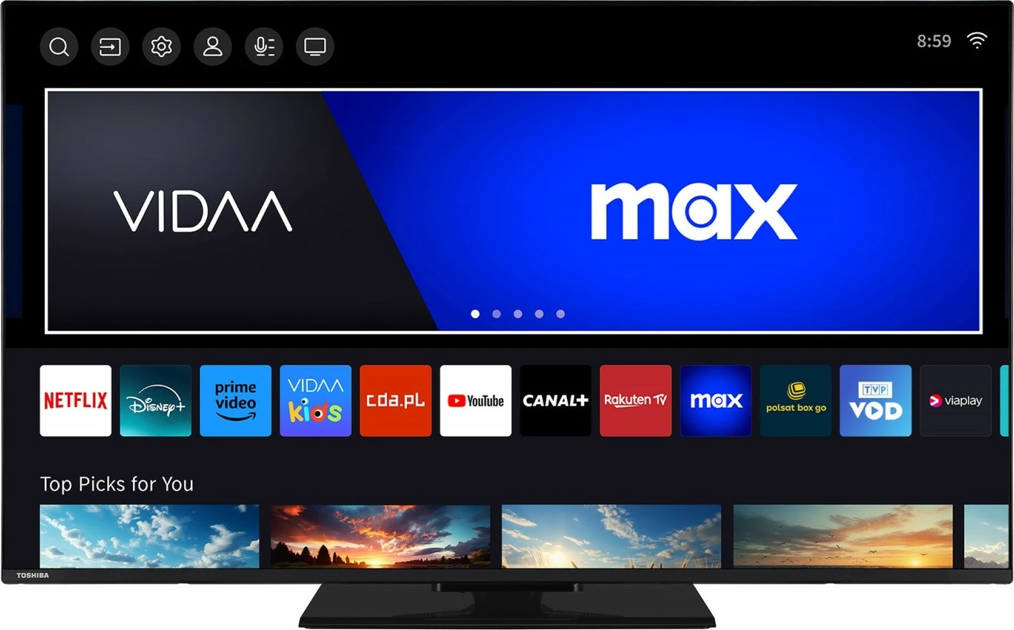 Televizor LED Toshiba 50UV3463DG, 50 inç, Ultra HD 4K, Smart TV, i zi