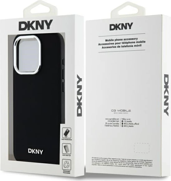 Mbështjellës DKNY për iPhone 15 Pro, MagSafe, i zi