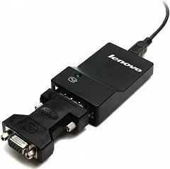 Adapter USB 3.0 në DVI/VGA Lenovo 0B47072, 2048x1152, i zi