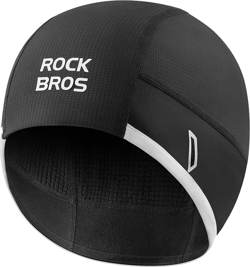 Kapelë çiklizmi dimërore Rockbros M016, windproof, fleece, 54-61 cm, e zezë