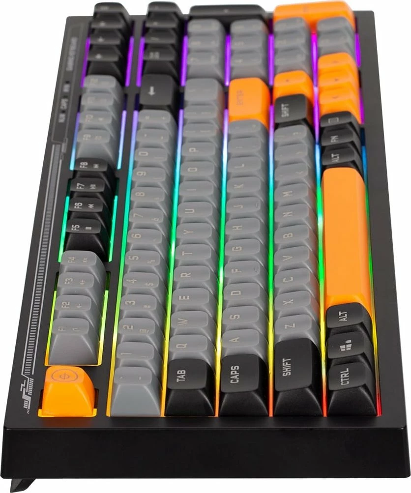 Tastierë gaming Marvo Soldat K638B, 98%, USB, RGB, membranë, e zezë