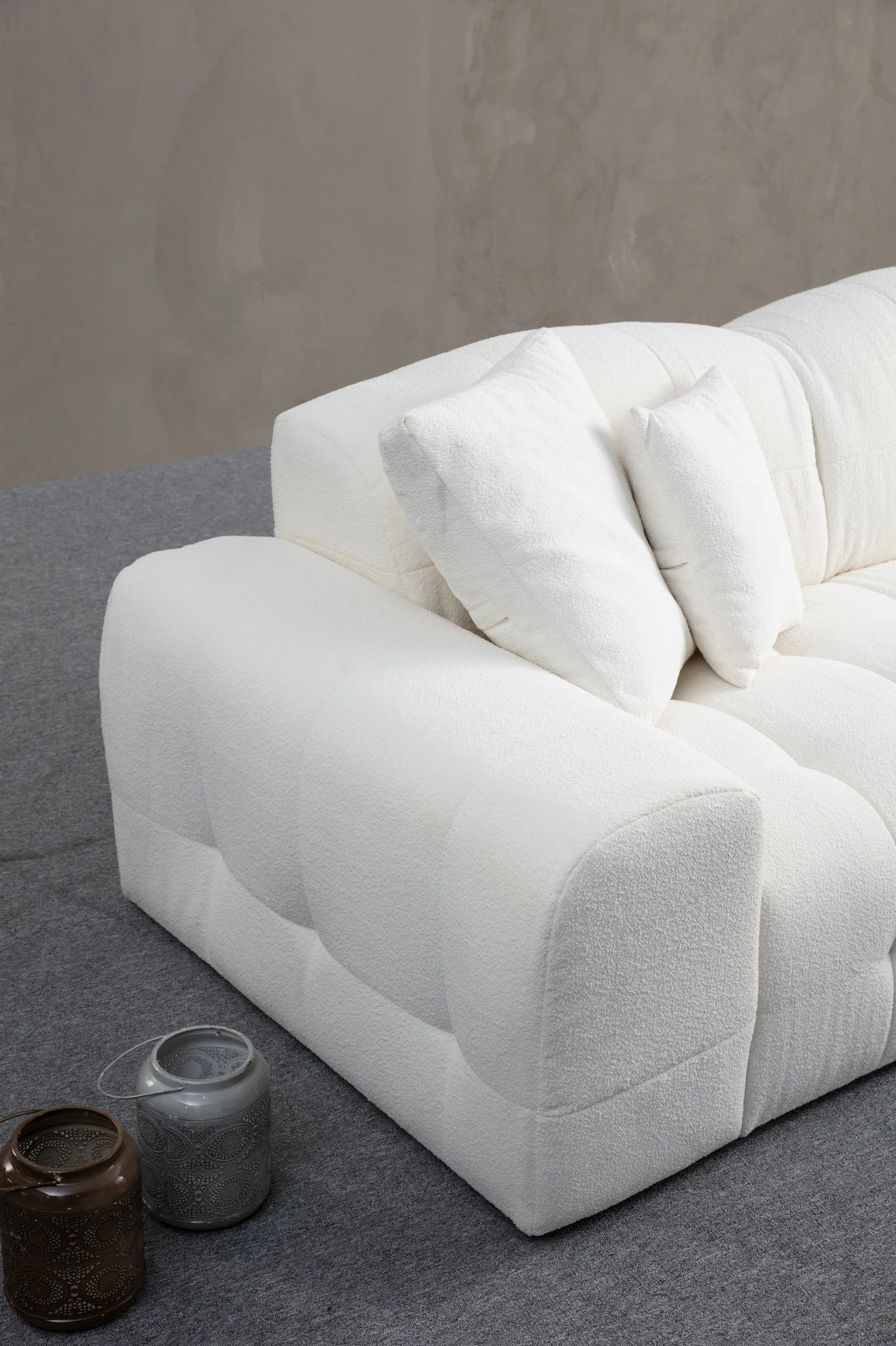 Këndore Pescara, e bardhë, Atelier del Sofa, kënd i djathtë (L2-Chl)