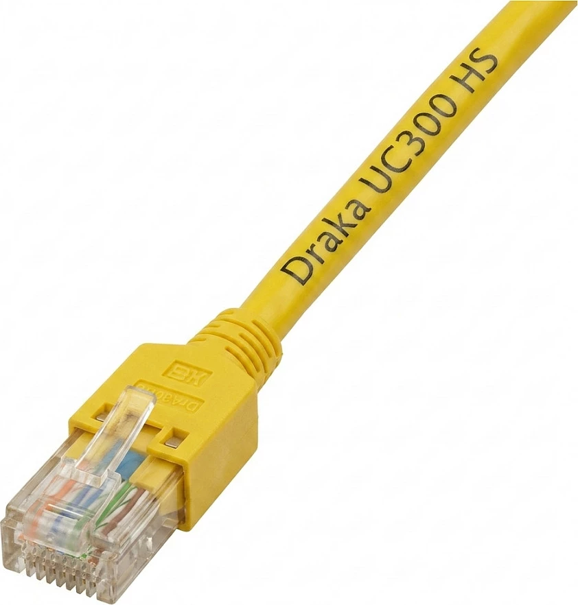 Kabllo rrjeti EFB Elektronik Draka UC300 TM11, RJ45 Cat5e SF/UTP LSZH 0.15m, e verdhë
