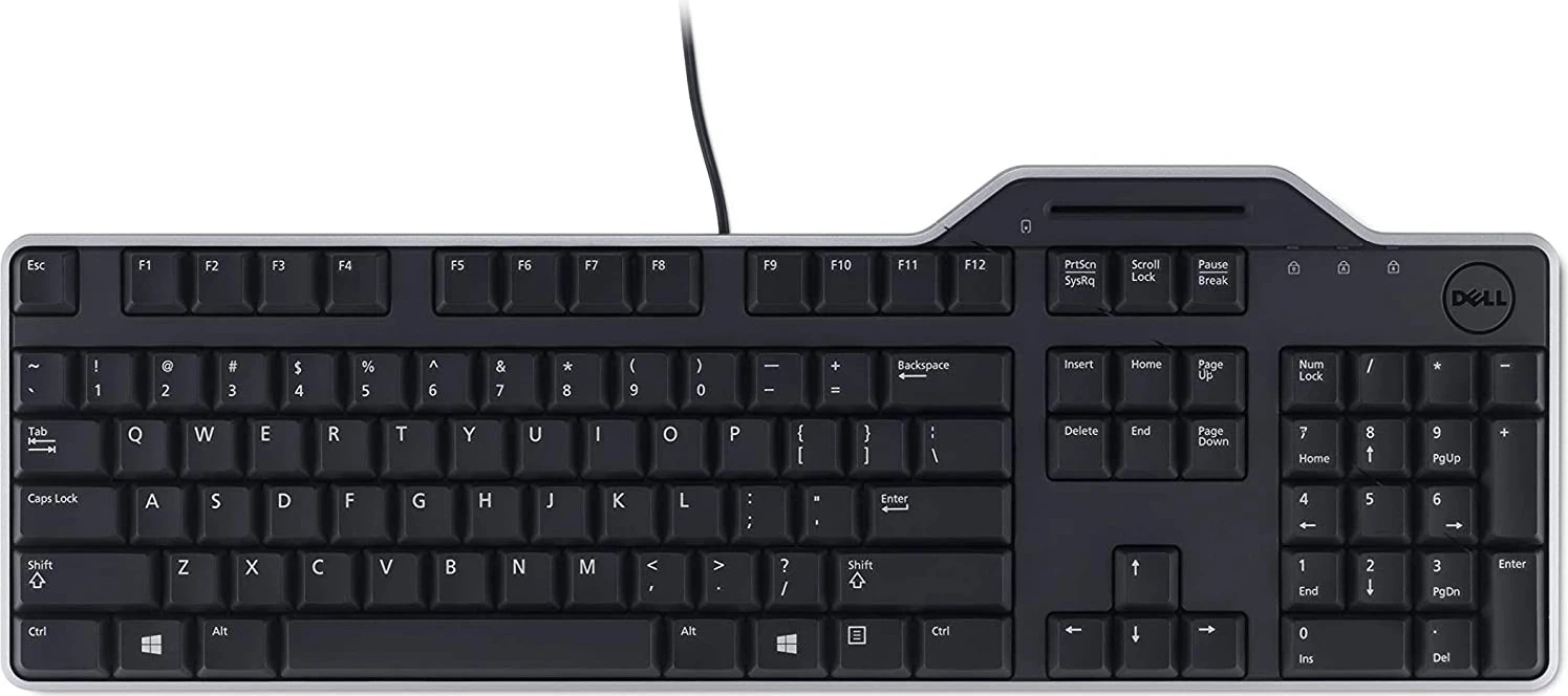 Tastierë Dell KB813 me Lexues Kartash, USB, e zezë