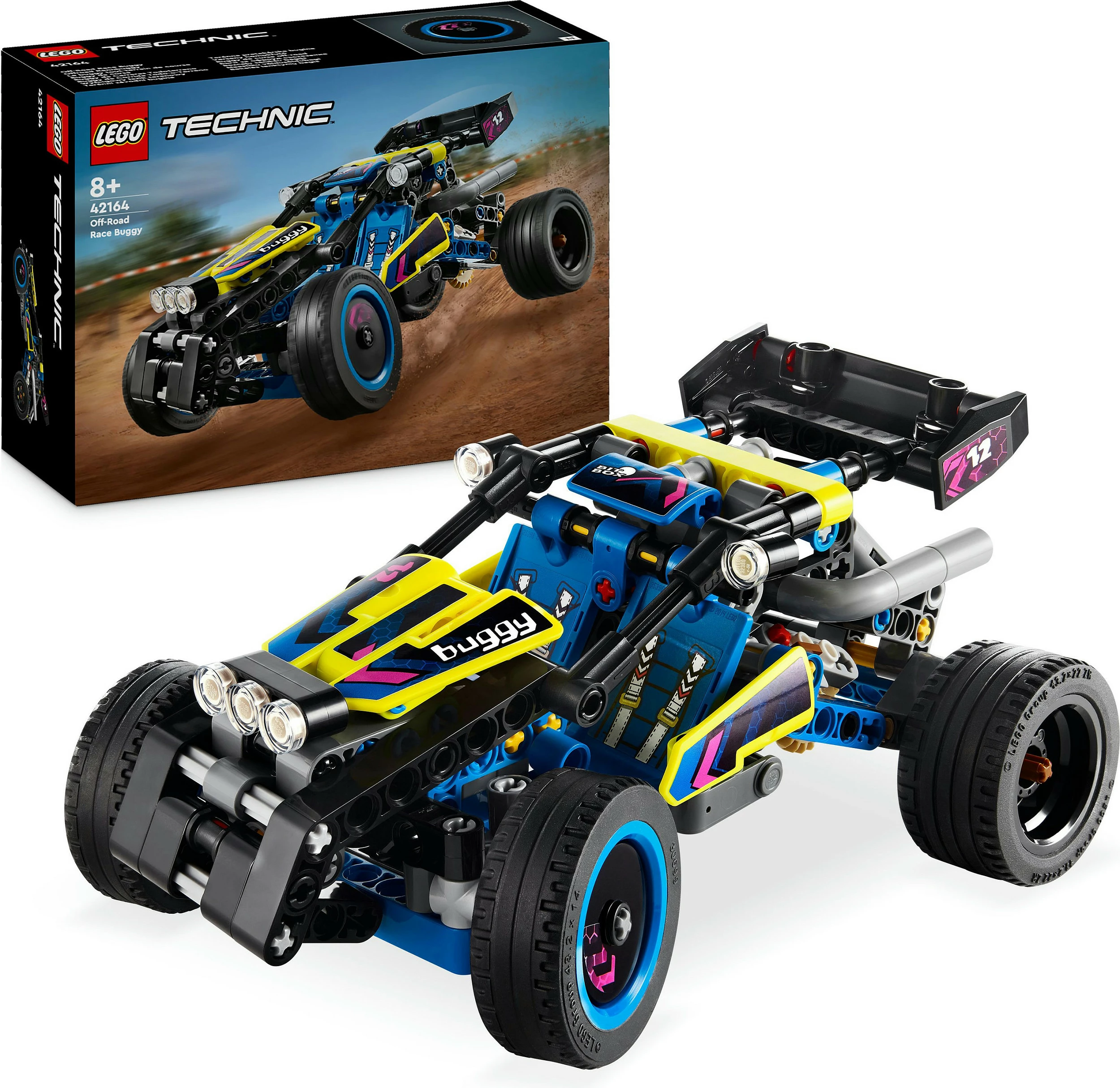 Set ndërtimi LEGO Technic 42164 Offroad Rennbuggy, 219 pjesë, multikolor