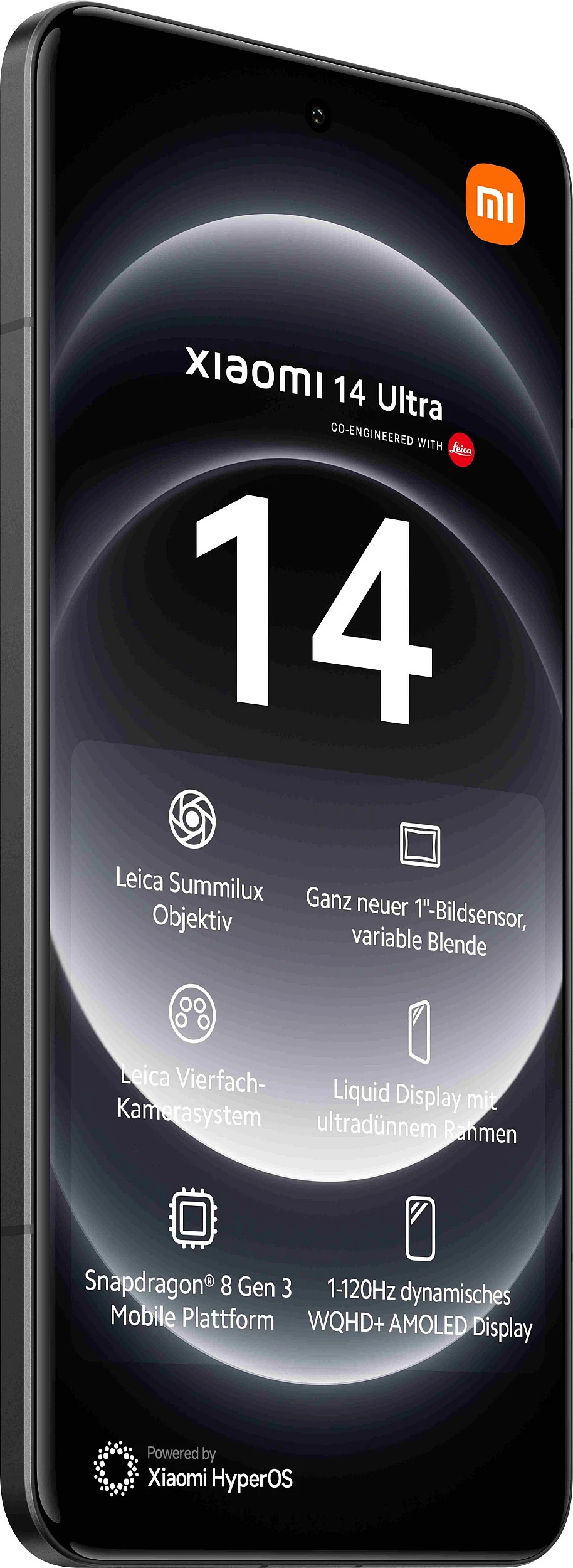 Celular Xiaomi 14 Ultra, 6.73", 16+512GB, 5G, i zi 