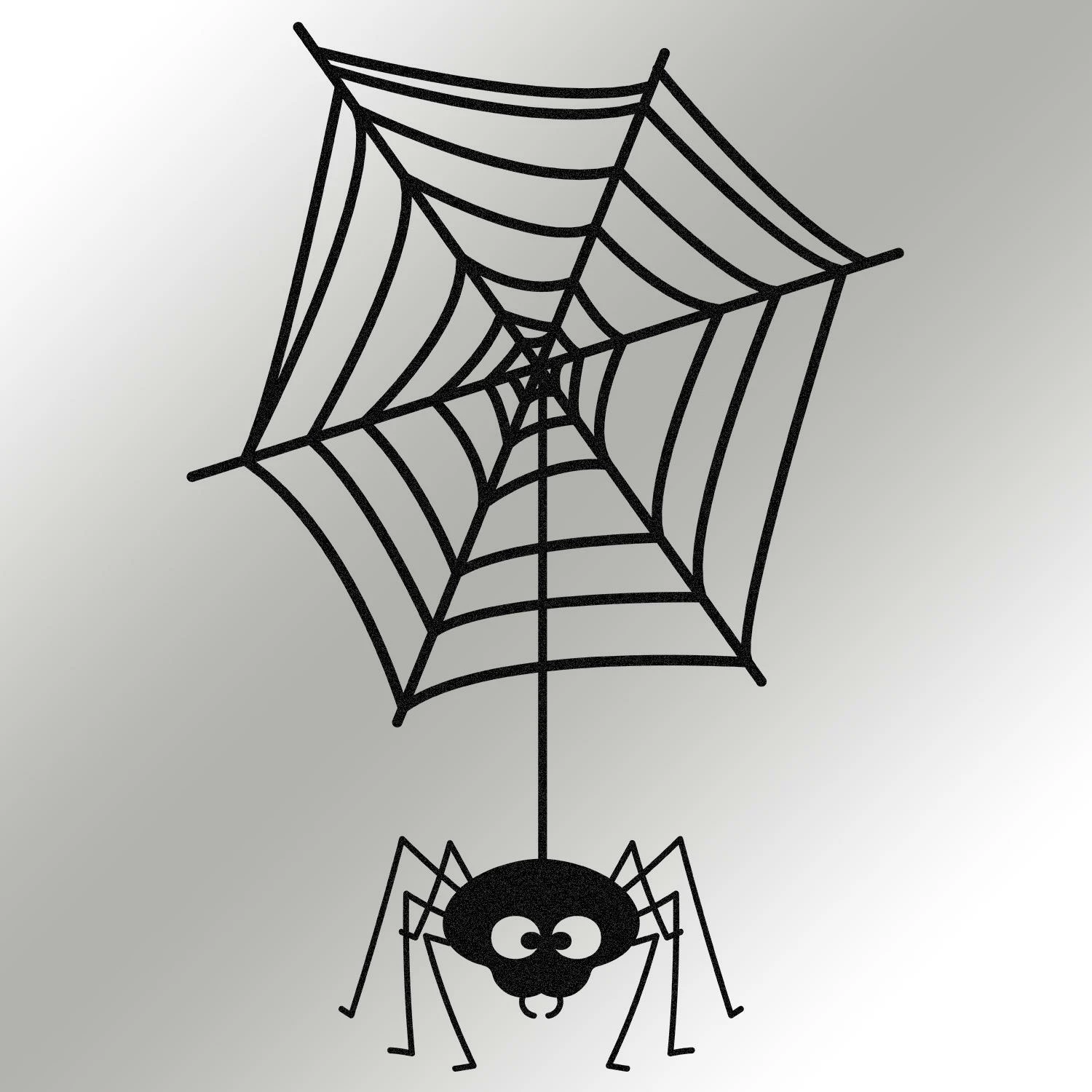 Aksesor muri dekorativ prej metali, Wallity, Halloween 13, ngjyrë e zezë, 36x53cm