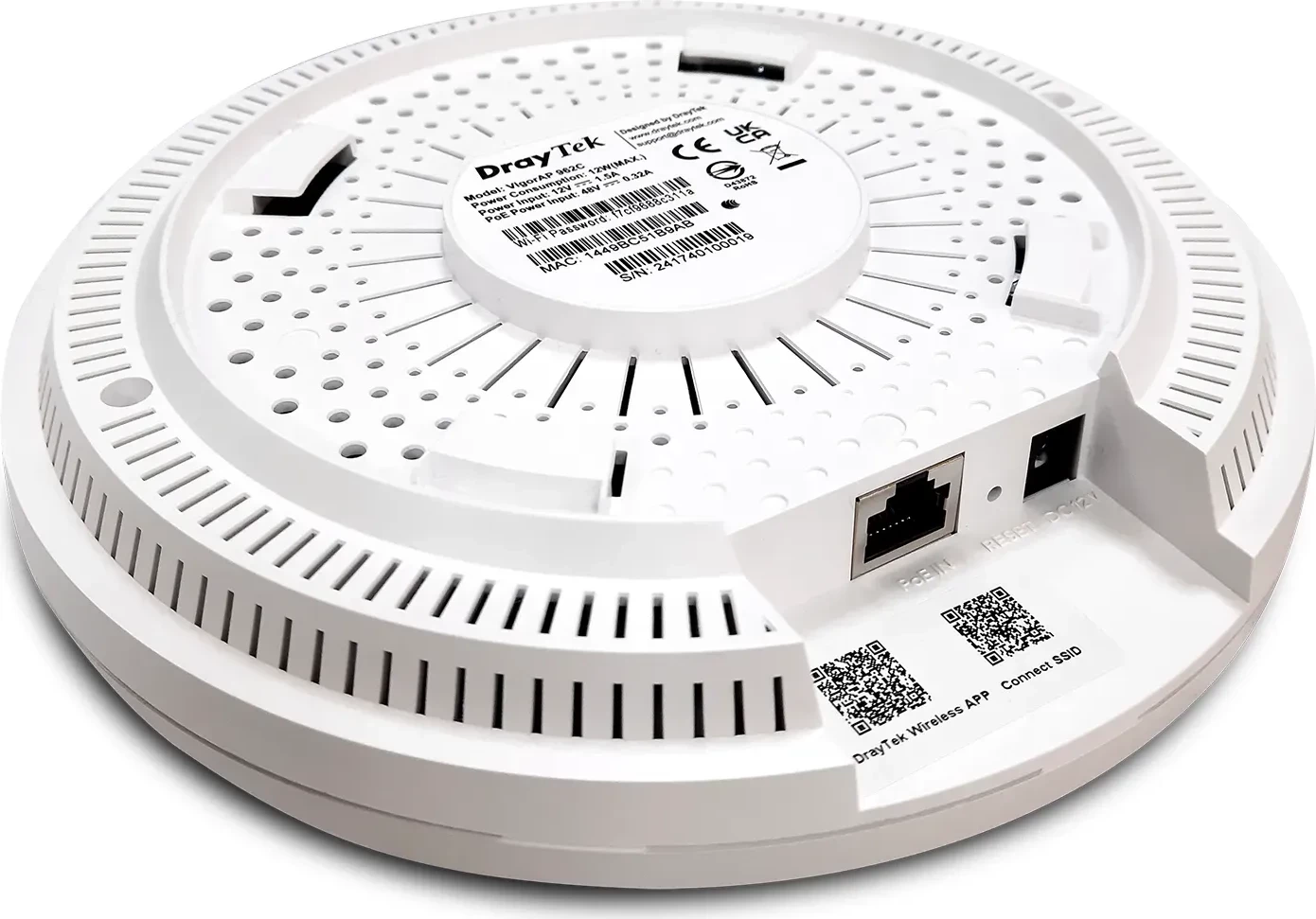 Access Point DrayTek VigorAP 962C, Wi-Fi 6, tavan