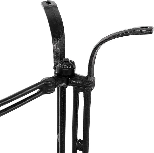 Bazë tavoline prej gize, 2 kolona, FH465, ngjyrë e zezë, 78x50