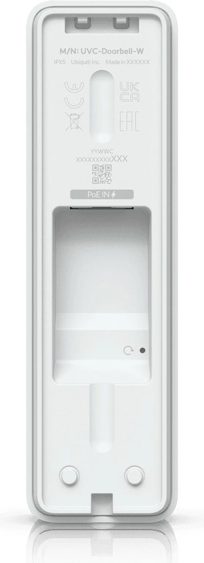 Zile dere me kamerë Ubiquiti Doorbell Lite, 5MP 2560x1920, PoE, IPX5, e bardhë