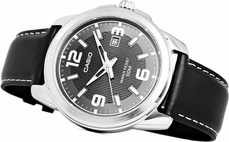 Orë dore për meshkuj CASIO MTP-1314PL-8AVEF, e zezë, me kuti