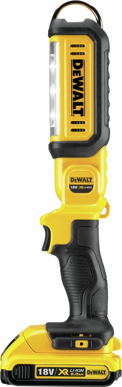 Llambë pune LED DeWalt DCL050, 18V XR, 250-500 lm, IP54, pivot, e verdhë/zezë