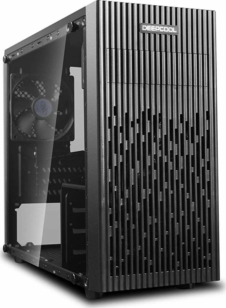 Kasë Deepcool Matrexx 30 (DP-MATX-MATREXX30), mini tower mATX/ITX, dritare xhami të kalitur, pa furnizim rryme, e zezë