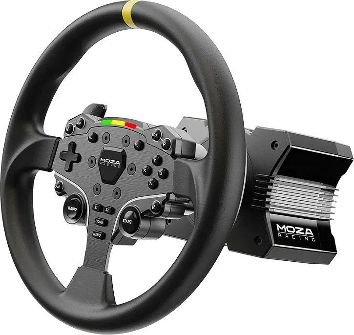 Timon (rim) për sim racing Moza Racing ES, 12 inç, i zi/verdhe