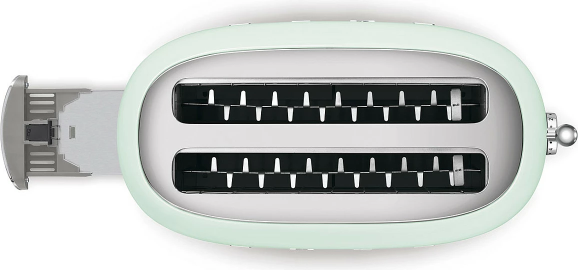 Tostier SMEG TSF02PGEU, 4 feta, 6 nivele thekje, 1500W, jeshil pastel