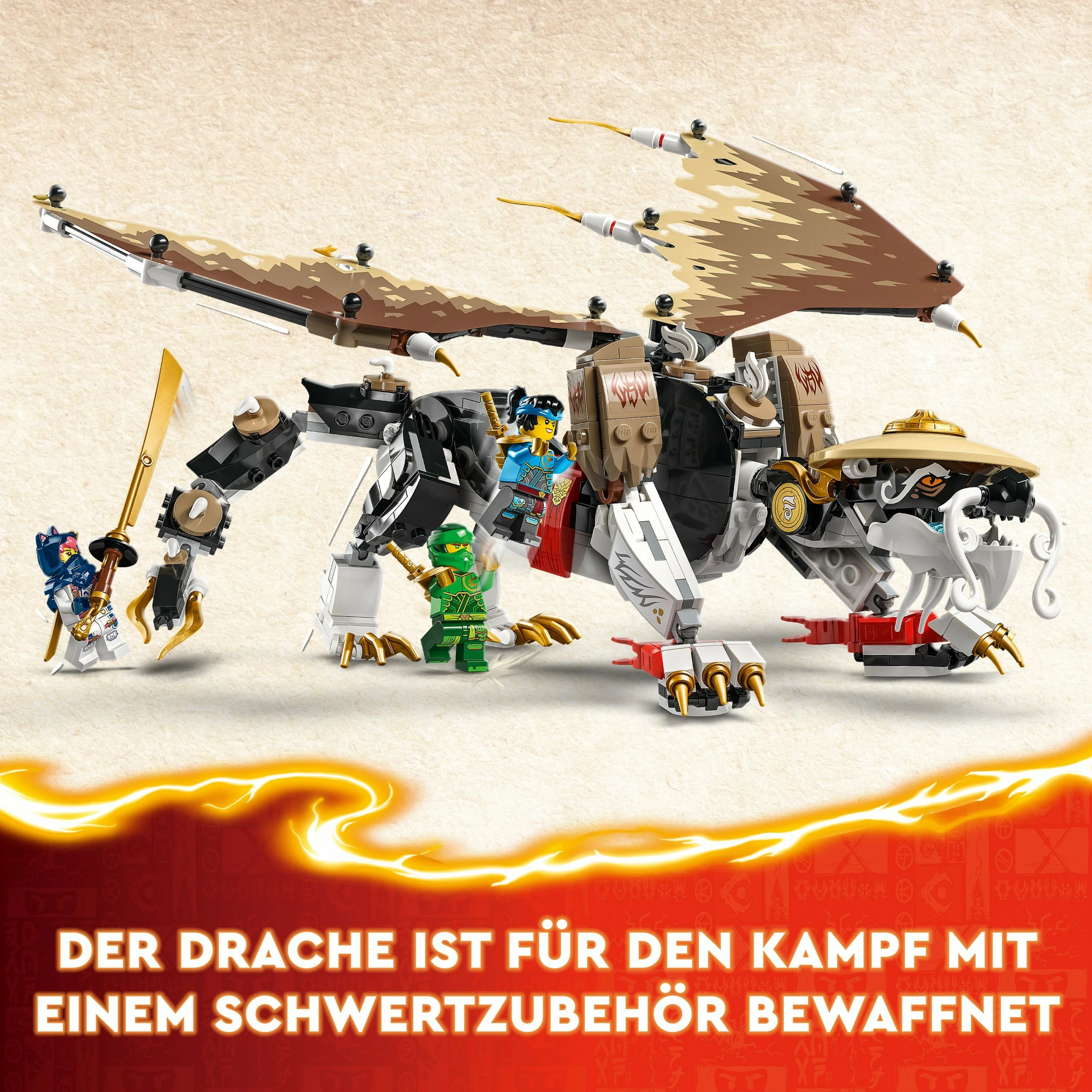 Set ndërtimi LEGO NINJAGO Egalt the Master Dragon 71809, 532 pjesë, multingjyrësh
