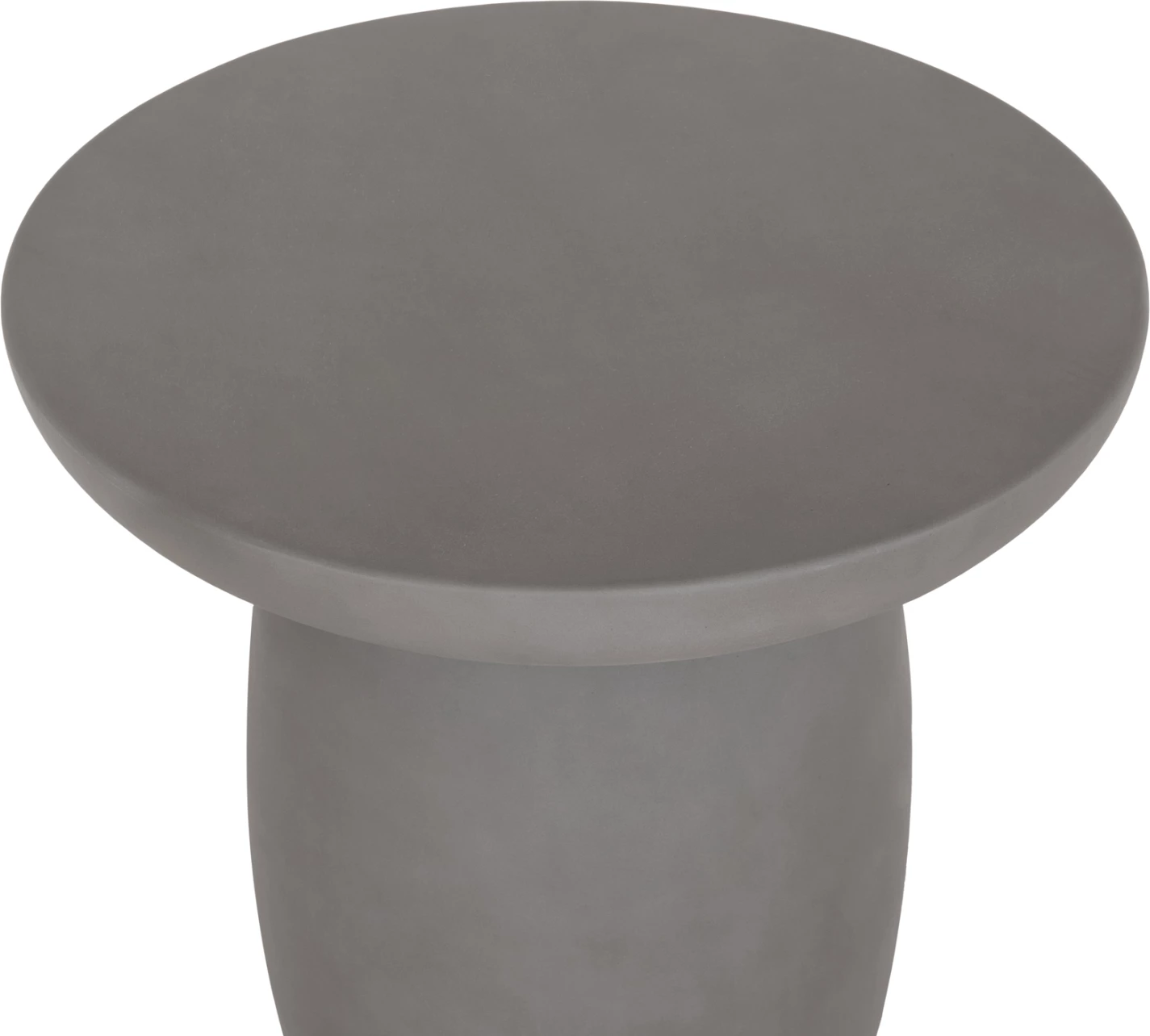 Tavolinë anësore e rrumbullakët HIKARI, fibër-cement gri, FH6593.01, 46x48cm