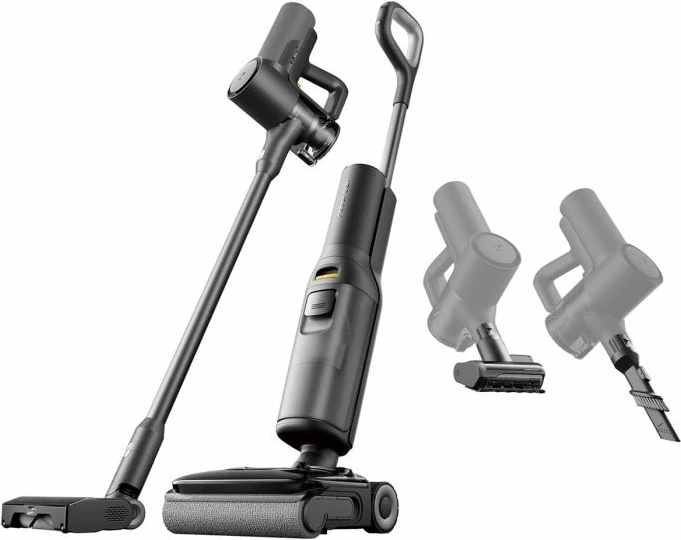 Fshesë me korrent wet & dry ROBOROCK F25 Combo, 20000Pa, stacion karikimi/tharje, kontroll me aplikacion, 60min, e zezë, set me aksesorë