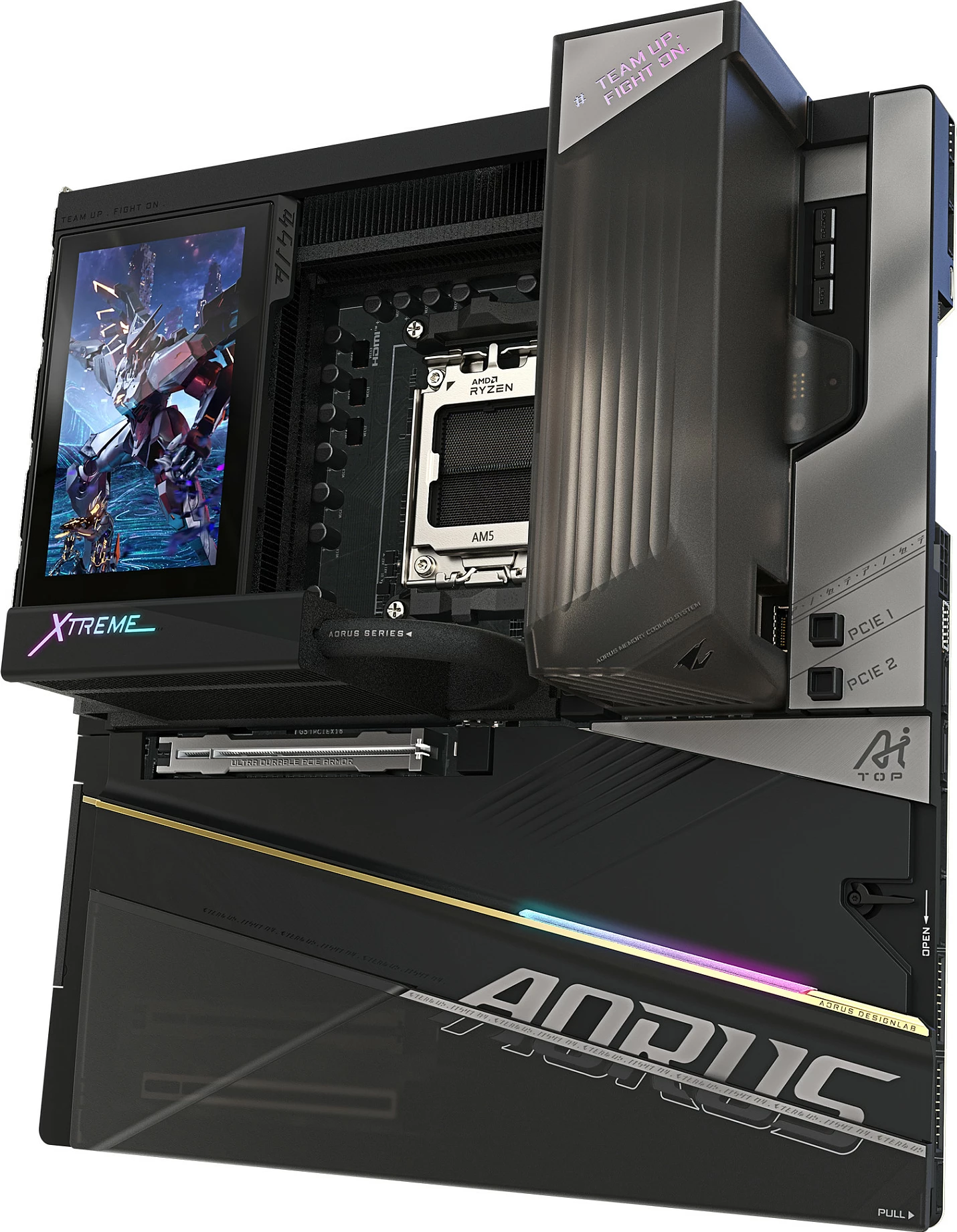 Pllakë amë Gigabyte X870E AORUS XTREME X3D AI TOP, Socket AM5, DDR5 deri 9000MHz (OC), Wi‑Fi 7, 10GbE, USB4, ATX, e zezë
