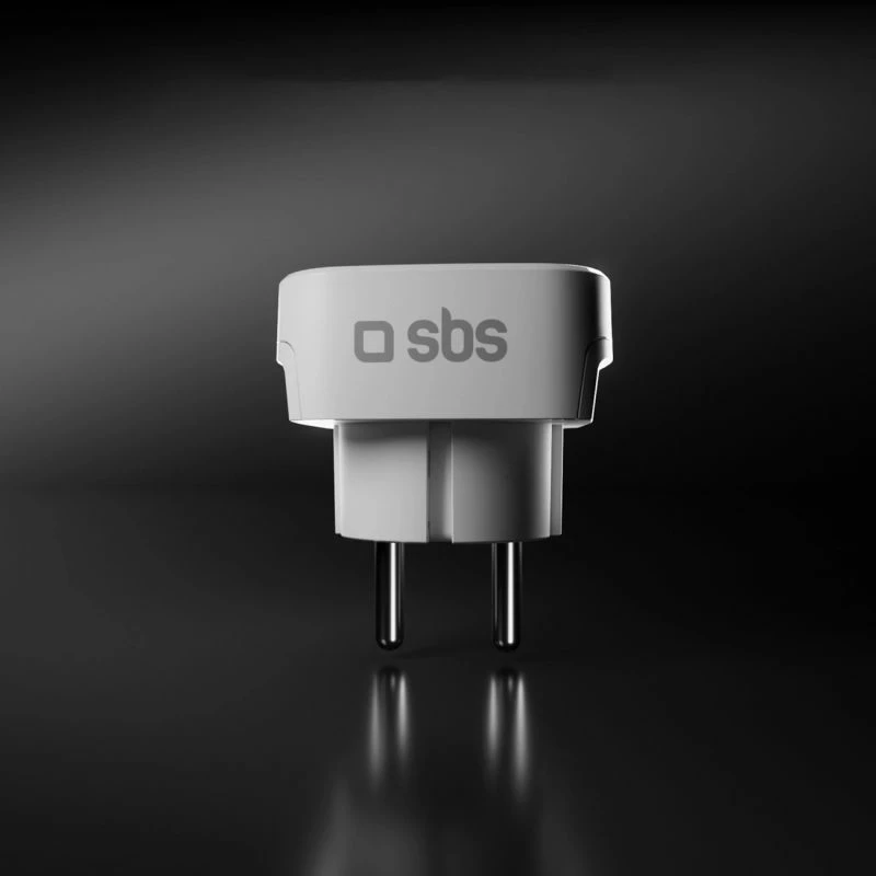 Adapter universal udhëtimi SBS Shucko/EU, i bardhë