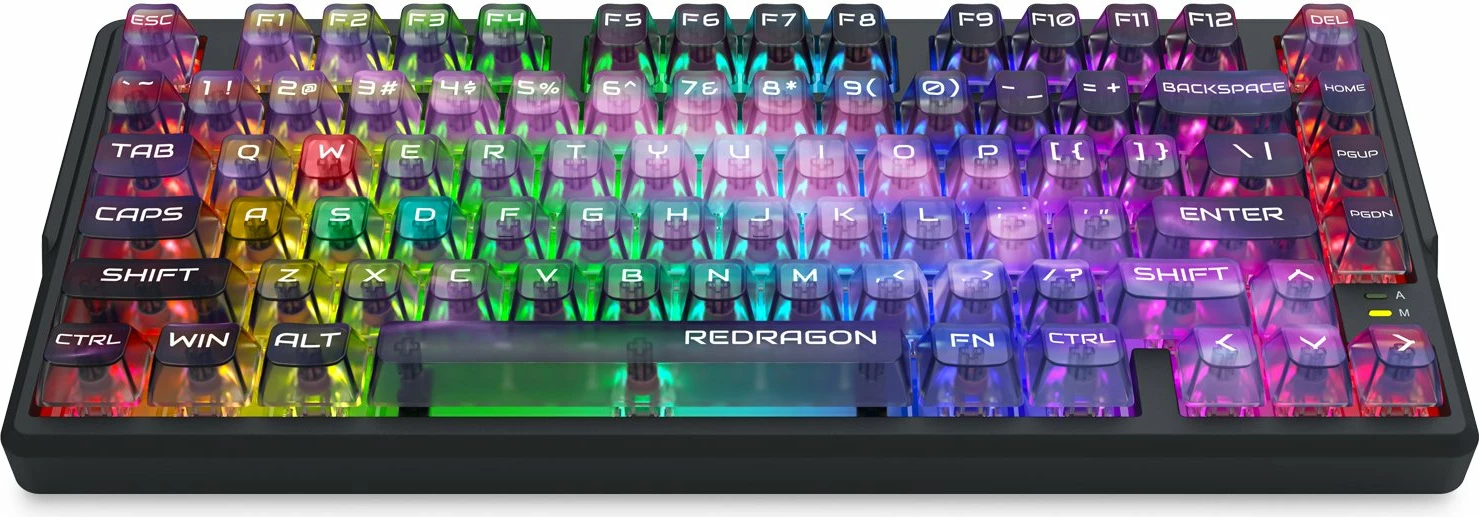 Tastierë gaming Redragon BARTLETT K767-WL-M, magnetic ultraMag, wired/wireless (USB-C/BT/2.4GHz), RGB, bateri 4000 mAh, US layout, pa numpad, e zezë