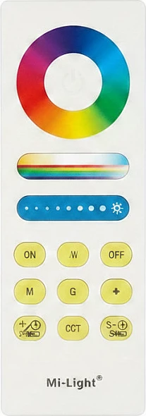 Telekomandë LED Miboxer Mi-Light RGB+CCT, 1 zonë, e bardhë